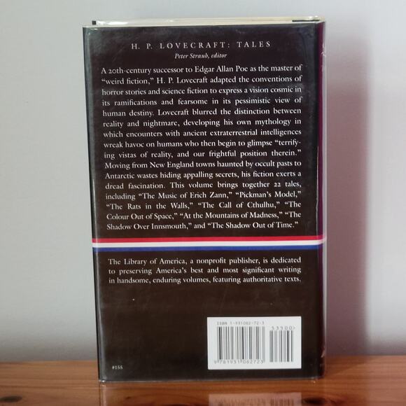 H. P. Lovecraft: Tales Library of America Hardback with Dust Jacket - Excellent - Picture 2 of 6